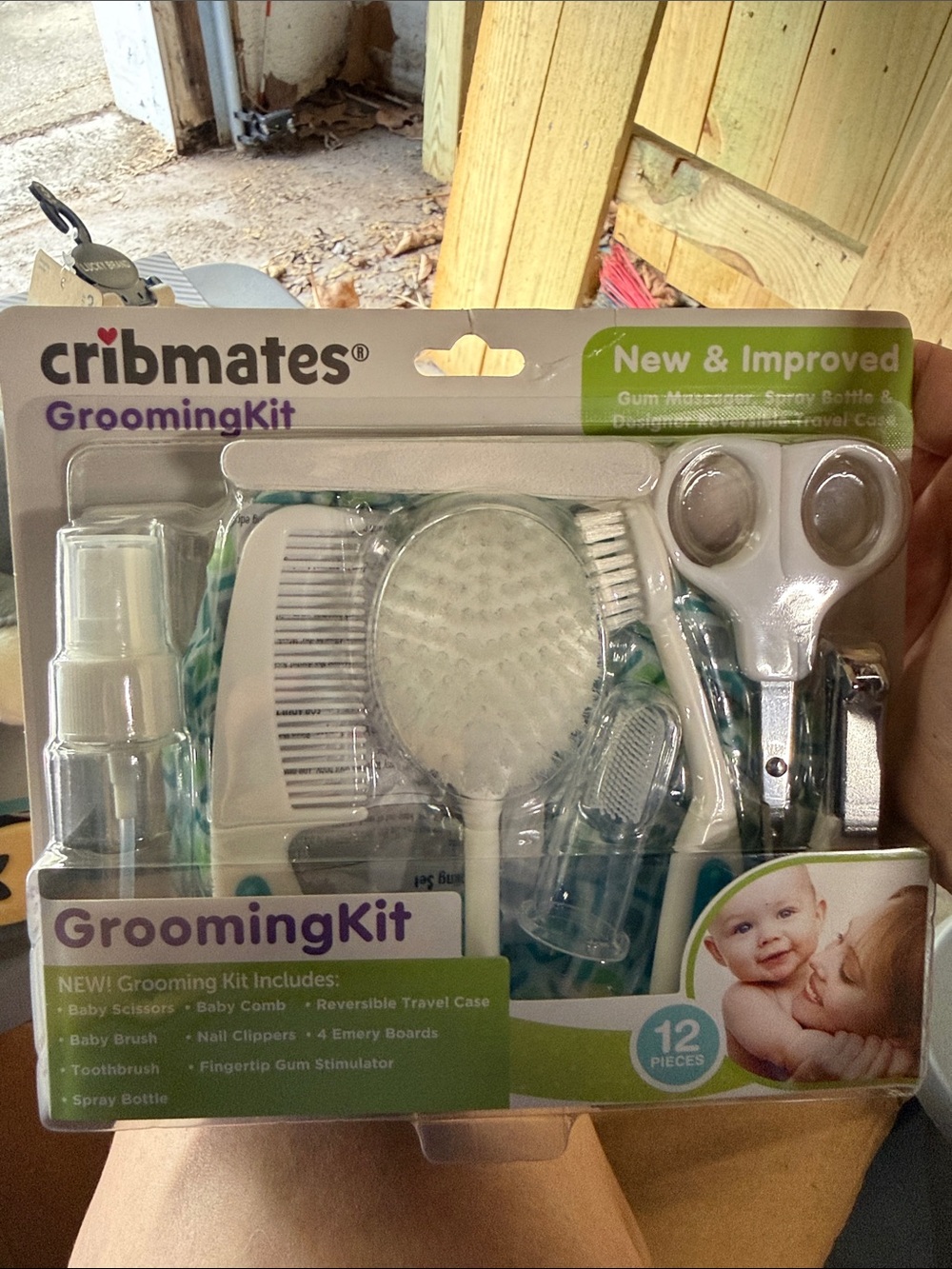 cribmates Grooming Kit - White & Teal Baby Care Set